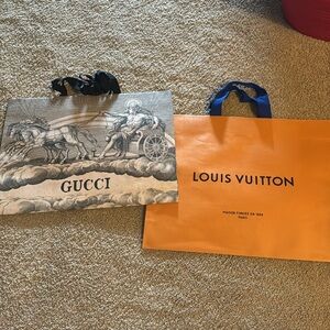 Gucci/Louis Vuitton shopping bag